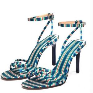 Zara Striped Heels